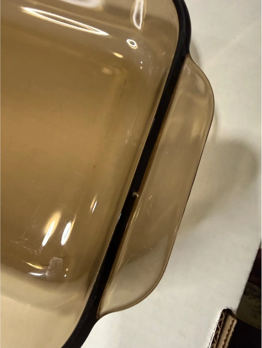 Pyrex 232-R Amber Brown Glass 2 Qt Rectangular Baking Dish USA